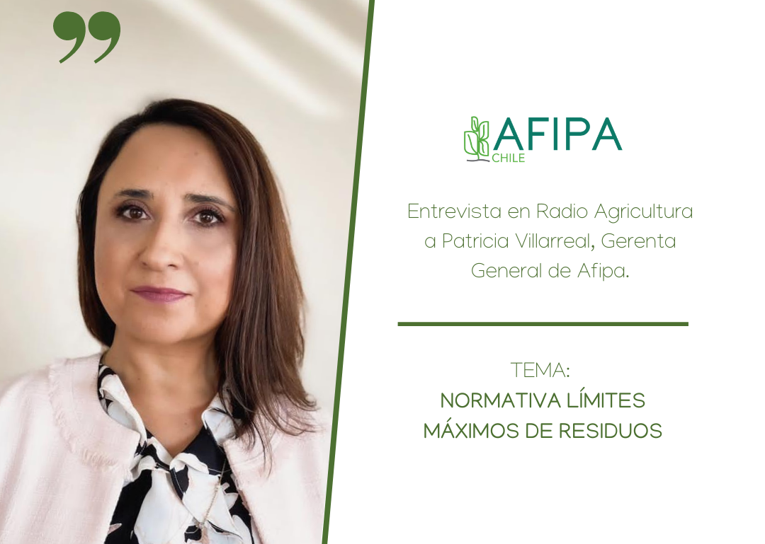 Lee más sobre el artículo Límites Máximo de Residuos: entrevista a general de AFIPA en Radio Agricultura