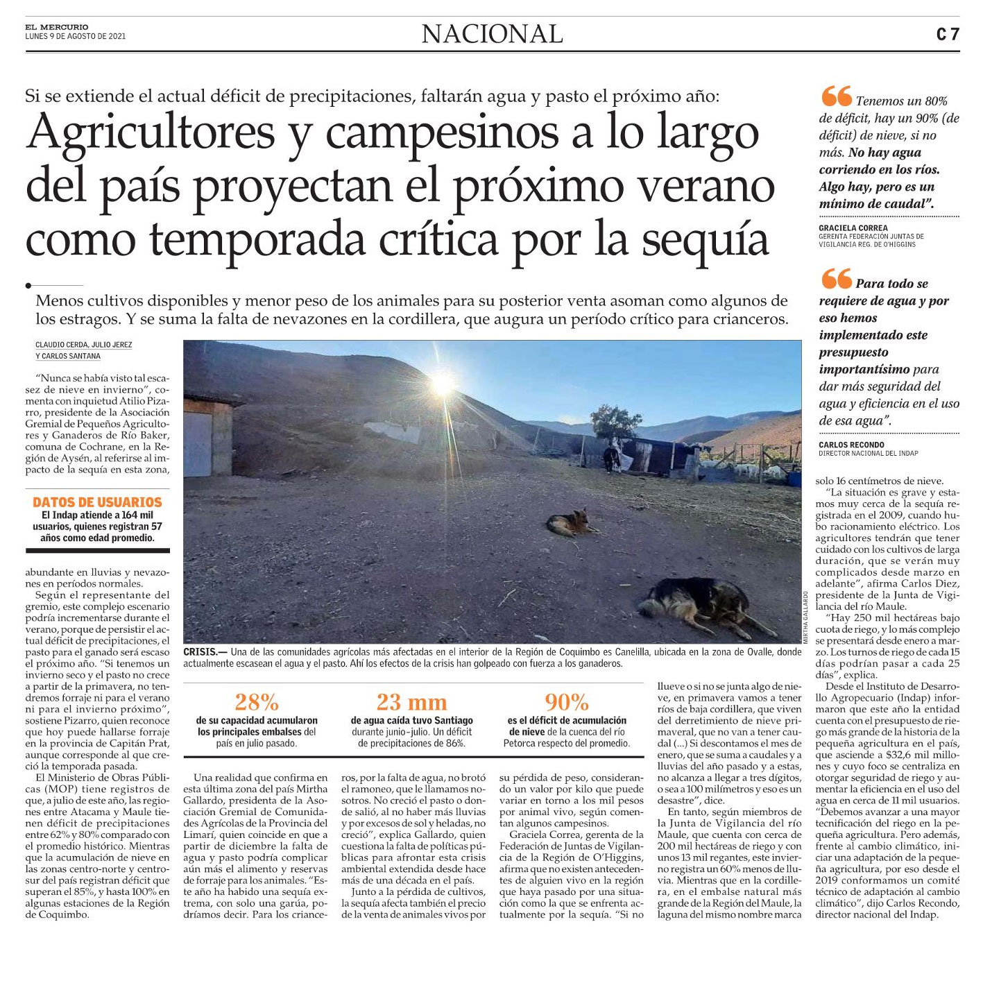 Lee más sobre el artículo Agricultores y campesinos proyectan el próximo verano como temporada crítica de sequía