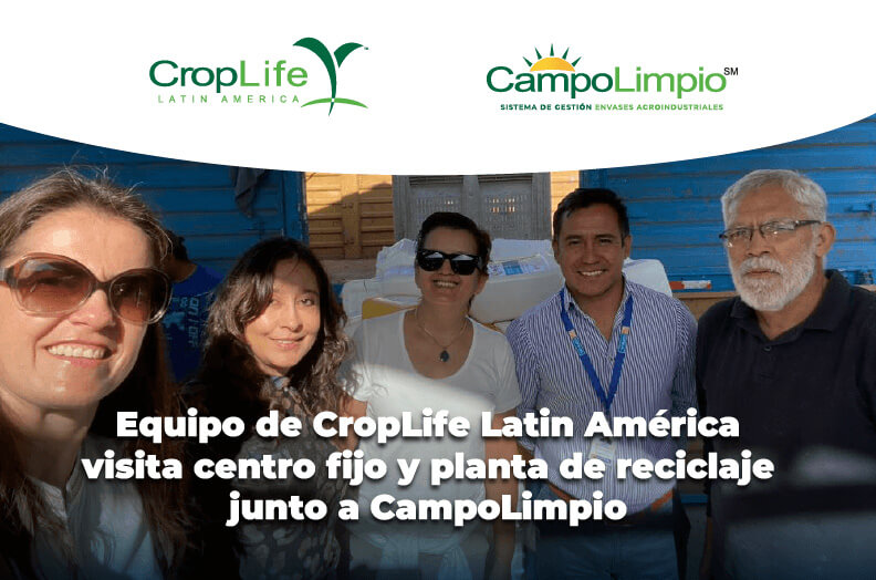 Lee más sobre el artículo Equipo de CropLife Latin América visita centro fijo y planta de reciclaje junto a CampoLimpio
