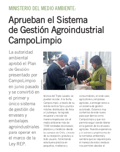 Lee más sobre el artículo Aprueban el Sistema de Gestión Agroindustrial CampoLimpio