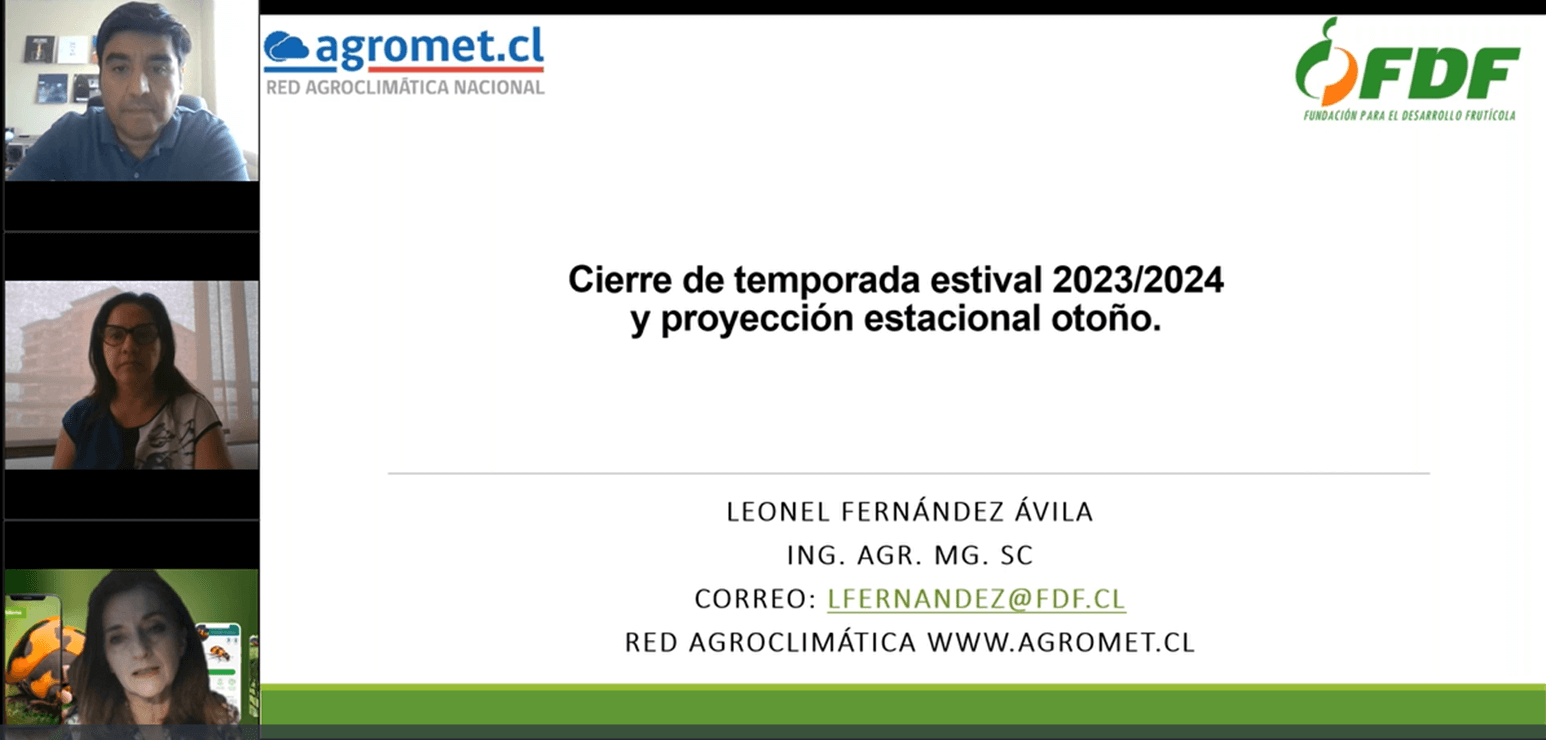 Lee más sobre el artículo Programa CuidAgro realiza su primer webinar del año sobre Agroclima