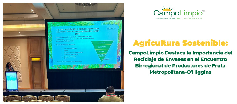 Lee más sobre el artículo CampoLimpio aborda el reciclaje de envases como clave para una agricultura sostenible en el Encuentro Birregional de Productores de Fruta Metropolitana-O’Higgins